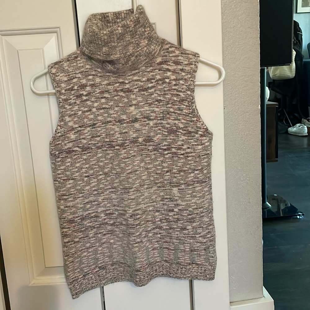 Sleeveless Turtleneck Sweater